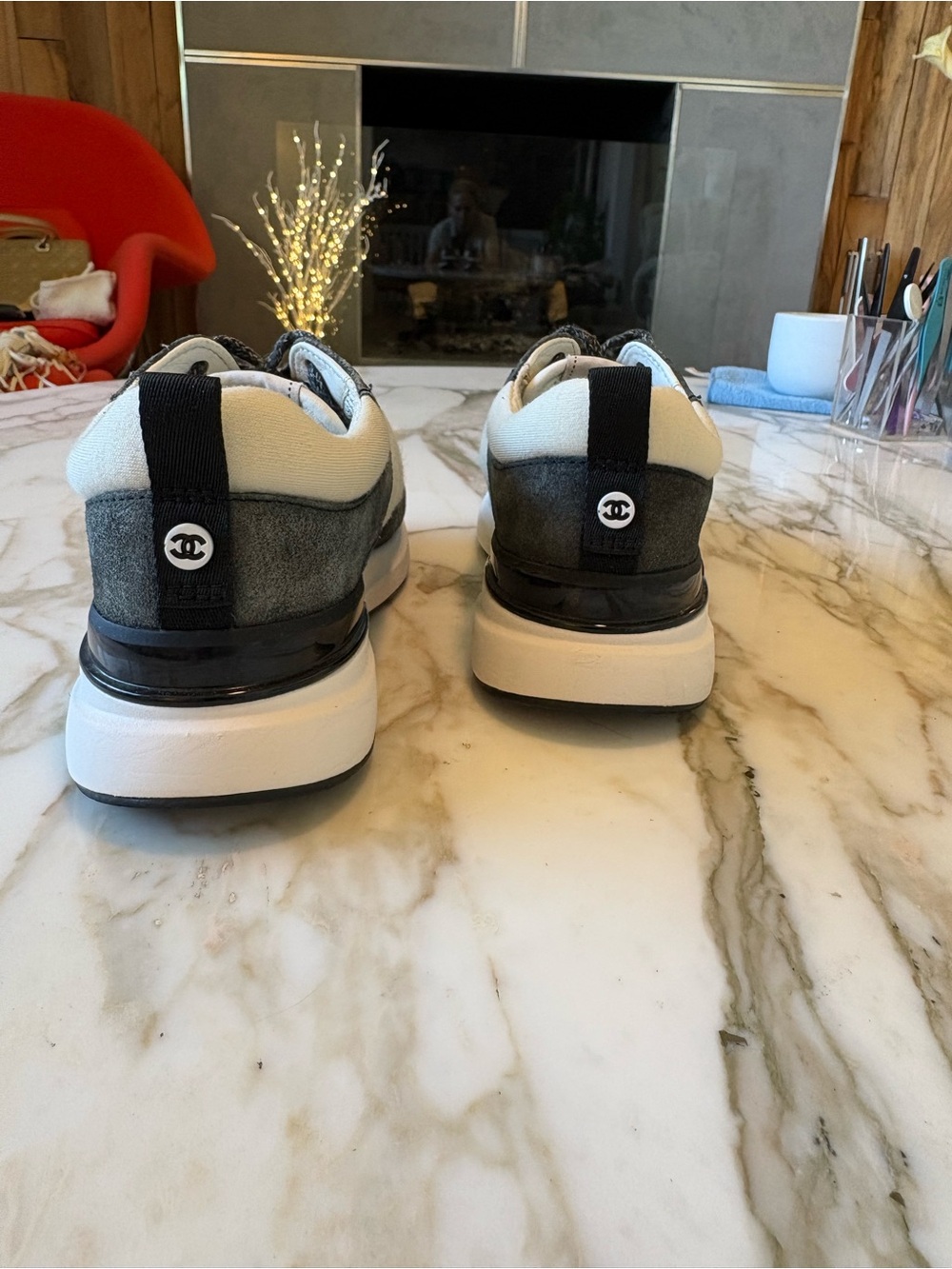 CHANEL Women’s Sneakers, two tone green from 2024 collection. Open to offers! 😊 - Picture 4 of 15